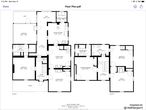 matterport floor plan